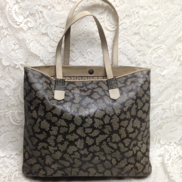 (SOLD) Yves Saint Laurent Large Coated Canvas Tote - Picture 4 of 16